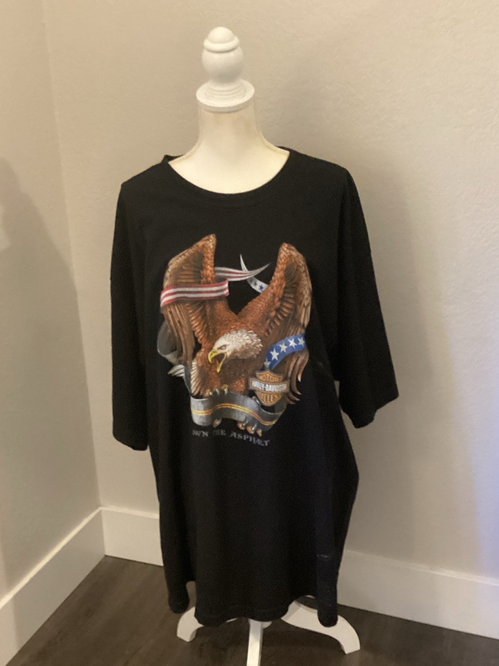 Harley-Davidson Black Graphic Eagle Short Sleeve Tee